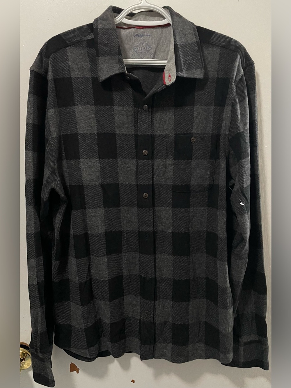 Flag & Anthem MadeFlex Men’s Long Sleeve Button Up Plaid Flannel Shirt Medium M